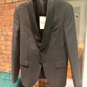 Valentino Men's Elegant Black Tuxedo Jacket